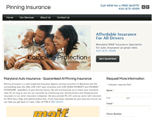 Tablet Screenshot of pinninginsurance.com